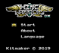 Wing Warriors (Homebrew) — Title screen